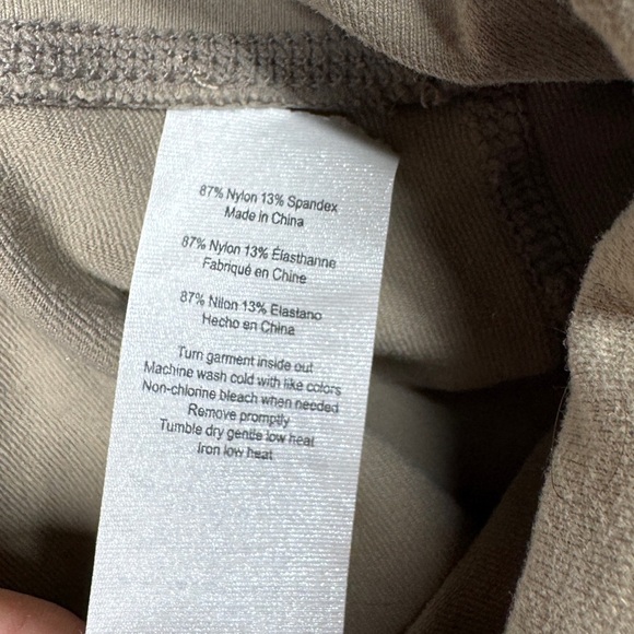 Alo Yoga Cream Tan Mesh Block Athletic Leggings Size Small - Picture 15 of 16